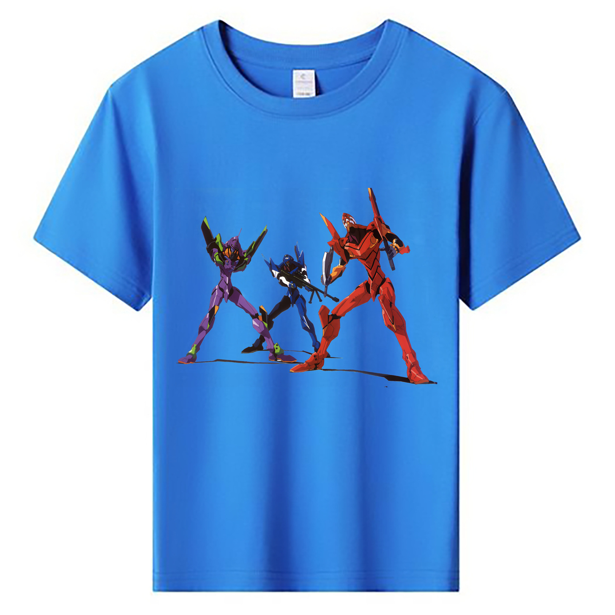 （画像用） EVA 新世紀エヴァンゲリオン 綿100％キッズTシャツ（フロントプリント）